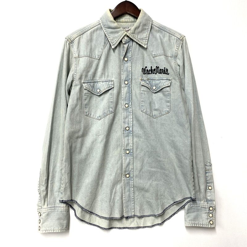 中古品】 WACKO MARIA ワコマリア WASH DENIM WESTERN SHIRT MARIA 1