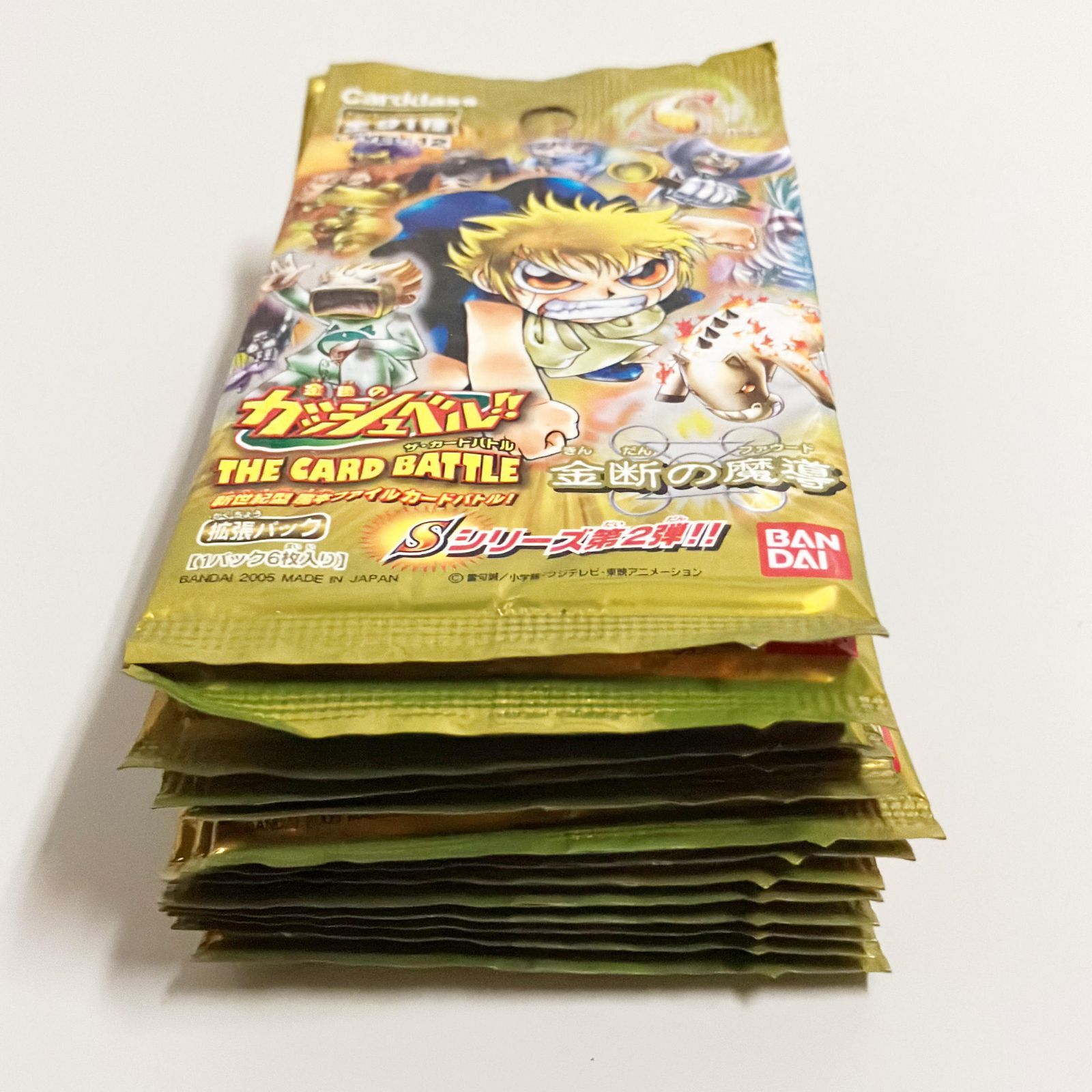 金色のガッシュベルカード　未開封パック　まとめ売り 金色のガッシュベル!! トレーディングカード 未開封品 135パック