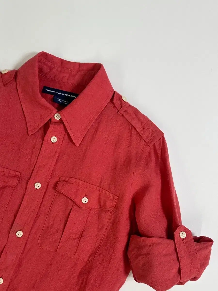 POLO リネン ツーポケット シャツ (4size)