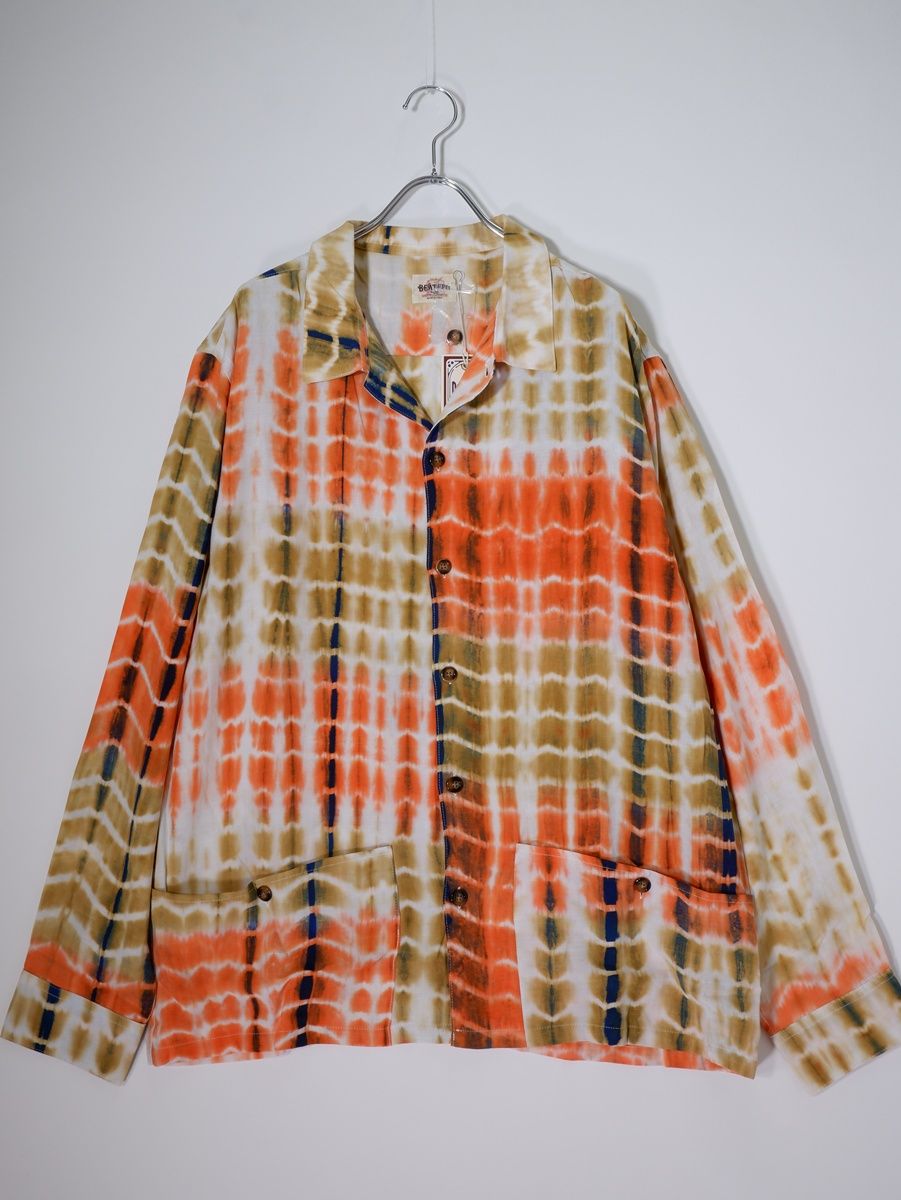 BEAT.F.P.Gビートエフピージー NEVER ENDS SHIRTSレーヨンリネンコットン タイダイ染シャツ新品【L】【MSHA82178】 BEAT.F.P.Gビートエフピージー NEVER ENDS SHIRTSレーヨンリネン