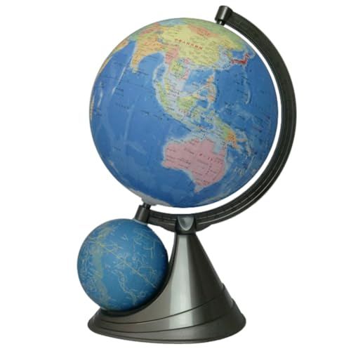 昭和カートン 二球儀地球儀 球径26cm 26-GF-J 行政図タイプ 日本地図付ｍａ