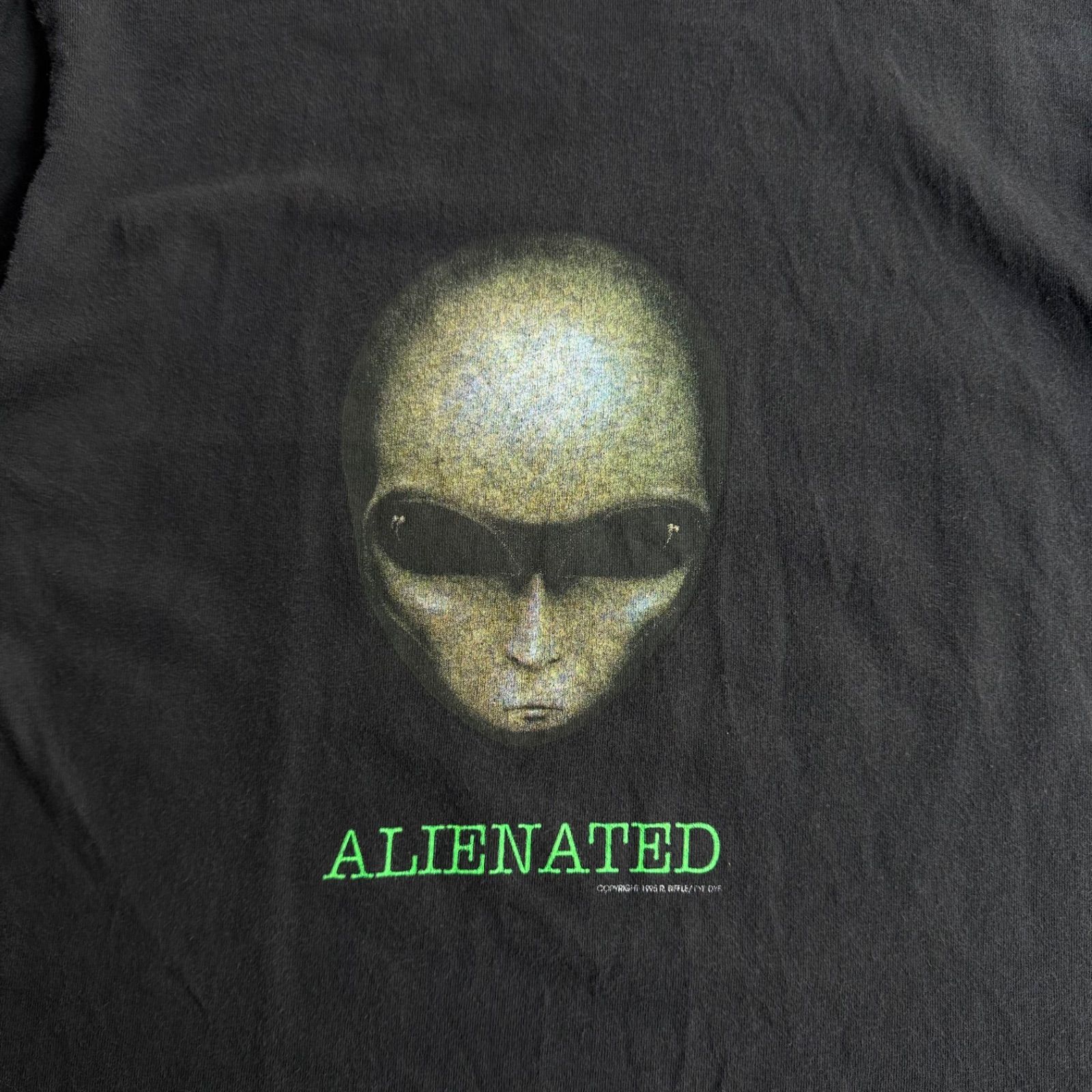 TULTEX / 90’s usa製 ALIENATED T-shirt size L タルテックス アメリカ製 エイリアンTシャツ フォト 顔 UFO ツラ抜群 sk8 TULTEX / 90’s usa製 ALIENATED T-shirt size L タルテックス アメリカ製 エイリアンTシャツ フォト 顔 UFO ツラ抜群 sk8