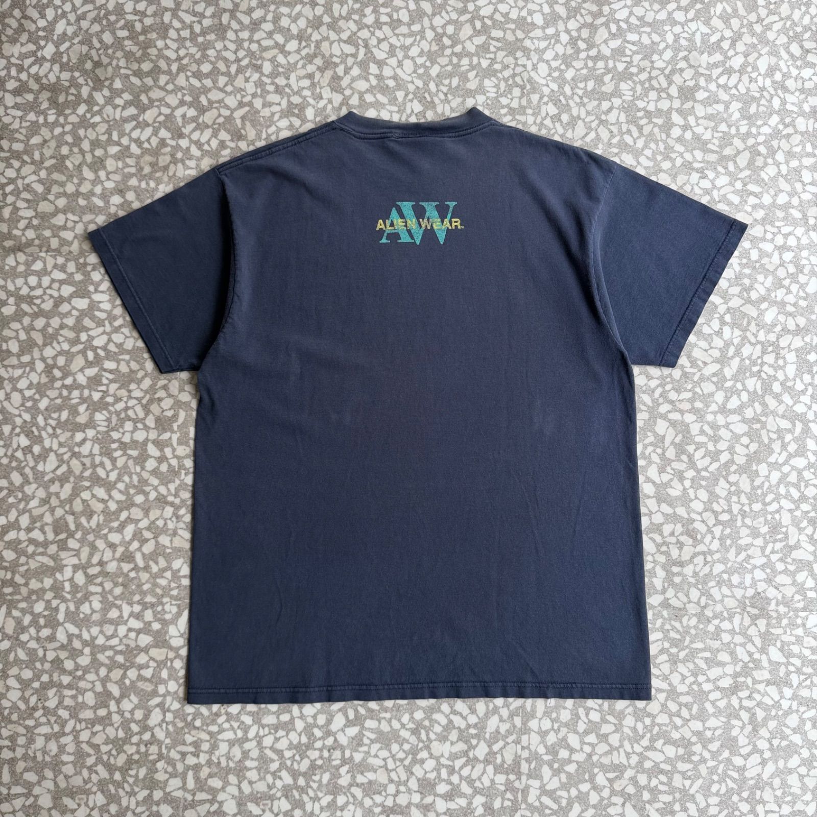TULTEX / 90’s usa製 Calvin klein parody size XL タルテックス　アメリカ製　エイリアンTシャツ　フォト　顔 UFO 　ツラ抜群 sk8