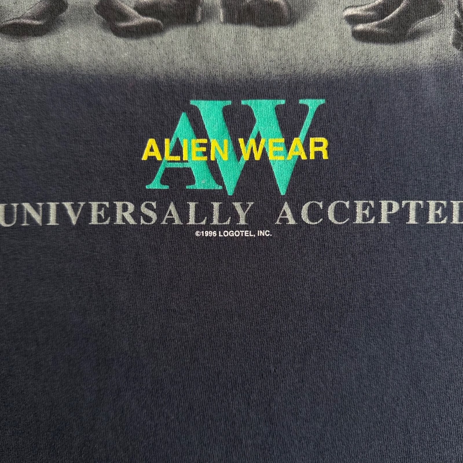 TULTEX / 90’s usa製 Calvin klein parody size XL タルテックス　アメリカ製　エイリアンTシャツ　フォト　顔 UFO 　ツラ抜群 sk8