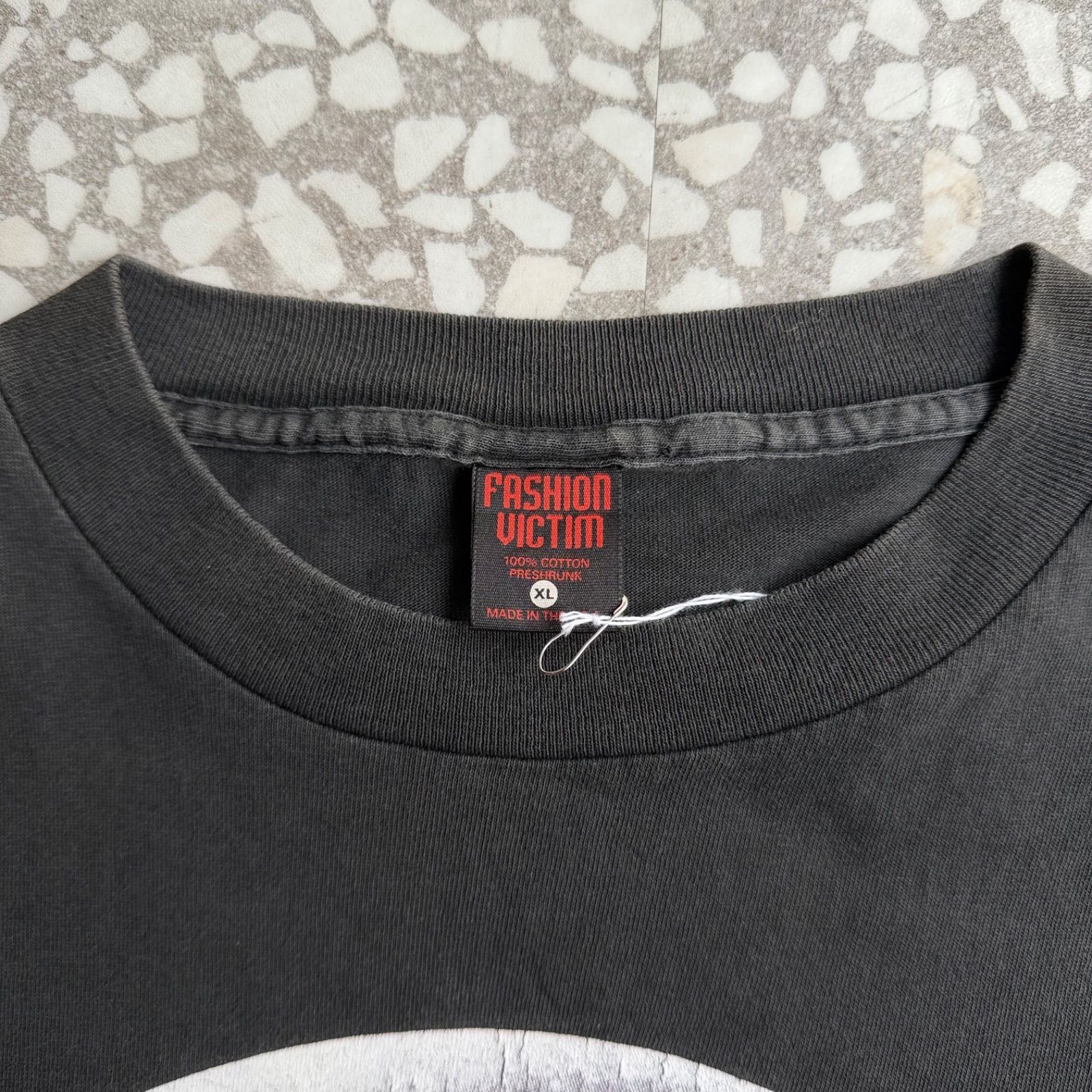 FASHION VICTIM / 90’s usa製 ALIAN T-shirt size XL タルテックス　アメリカ製　エイリアンTシャツ　フォト　顔 UFO 　ツラ抜群 sk8