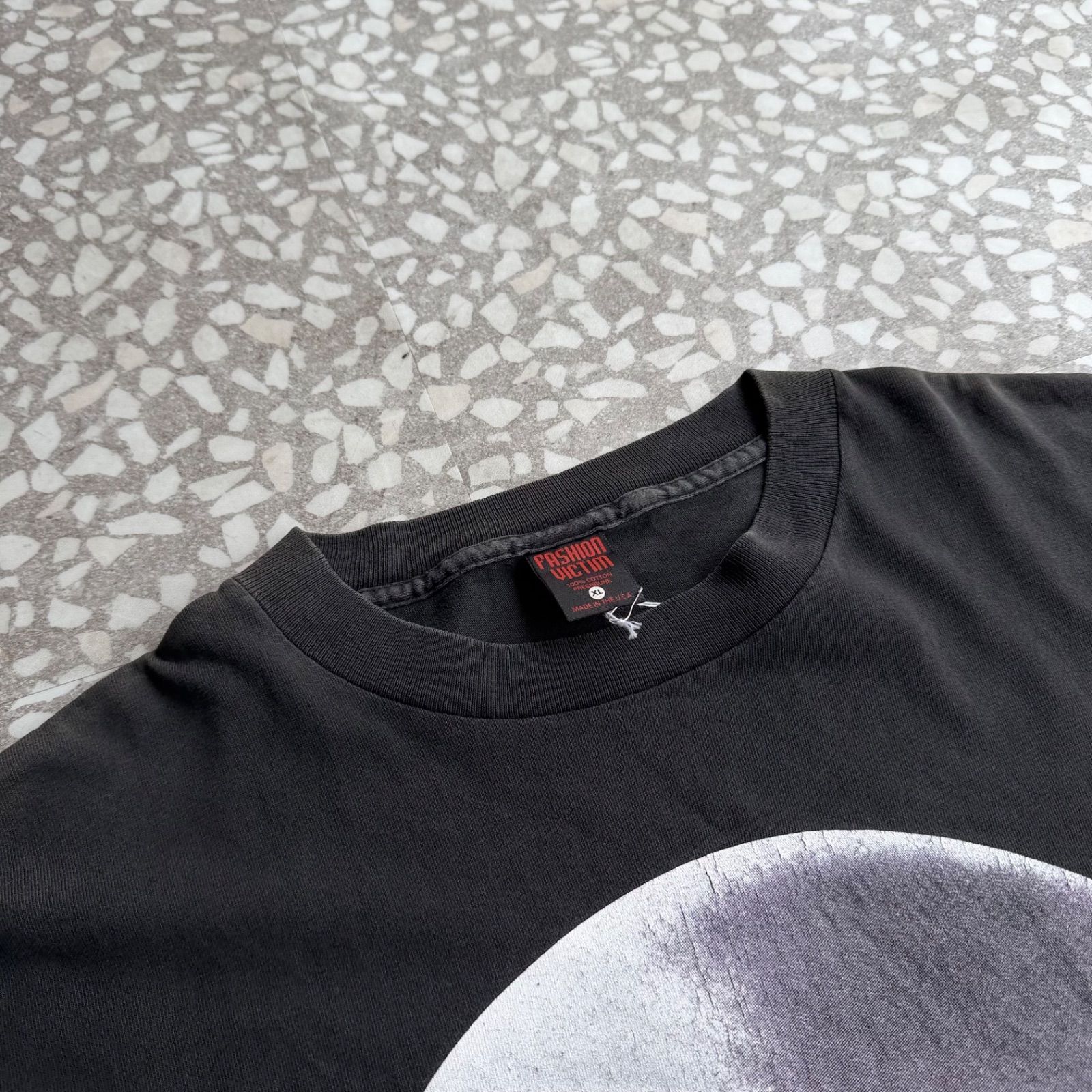 FASHION VICTIM / 90’s usa製 ALIAN T-shirt size XL タルテックス　アメリカ製　エイリアンTシャツ　フォト　顔 UFO 　ツラ抜群 sk8