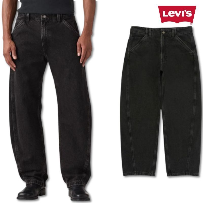 リーバイス Levi’s バギー バレルジーンズ BAGGY BARREL JEANS デニム ブラック BLACK メンズ 0057O-0003 12,045円