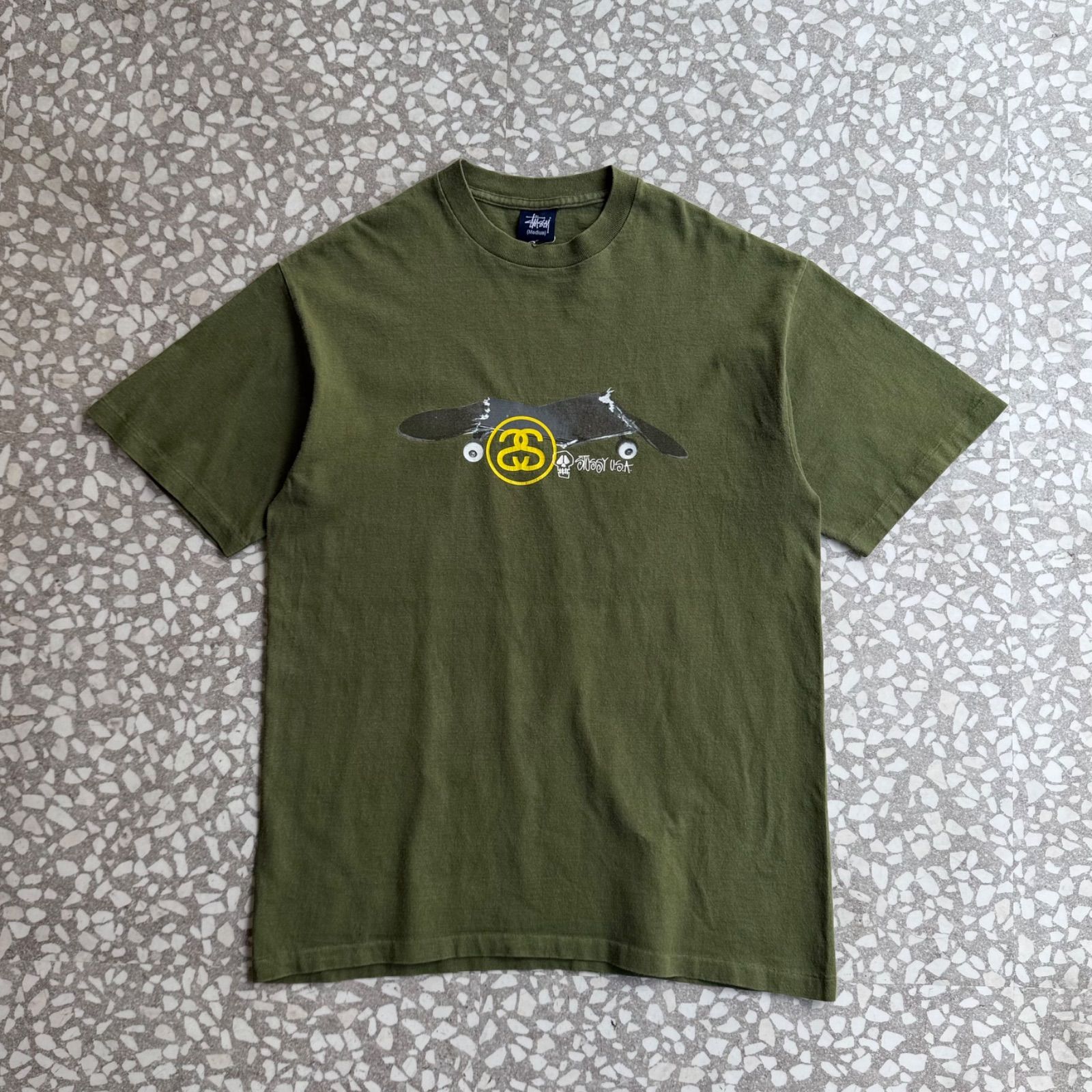 STUSSY / 00’s SK8 design T-shirt size M ステューシー オールドステューシー Y2K デザインTシャツ 半袖 スカル スケートボード ストリート ユニセックス 堀米 野村周平 STUSSY / 00’s SK8 design T-shirt size M ステューシー オールドステューシー Y2K デザインTシャツ 半袖 スカル スケートボード ストリート ユニセックス 堀米 野村周平