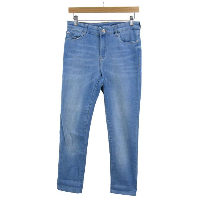 エンポリオ アルマーニ デニム ジーンズ ボトムス ストレッチ レディース EU28サイズ ライトブルー Emporio Armani 【中古】