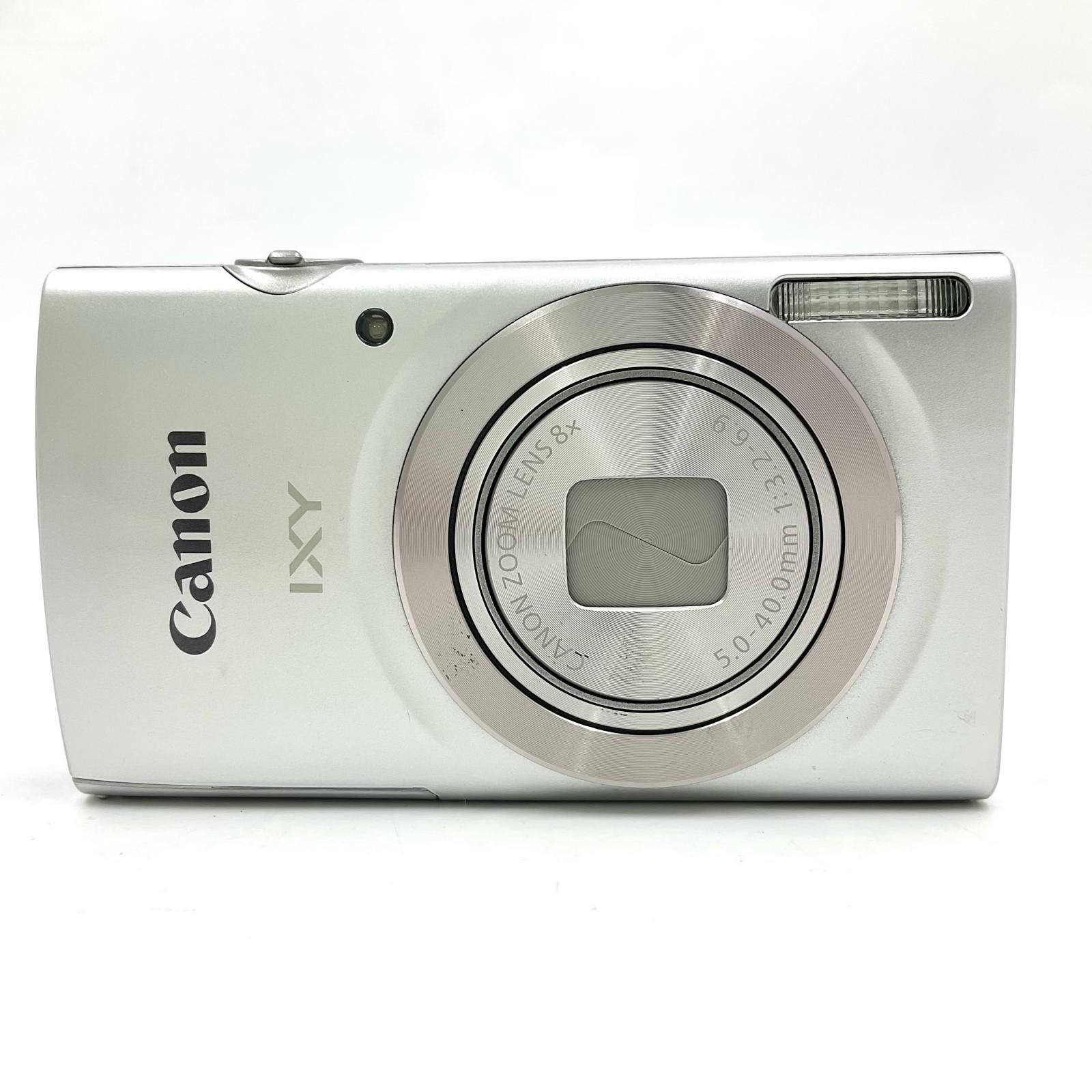 【全額返金保証】【最速発送】Canon コンパクトデジタルカメラ IXY 180 シルバー 美品 動作確認済