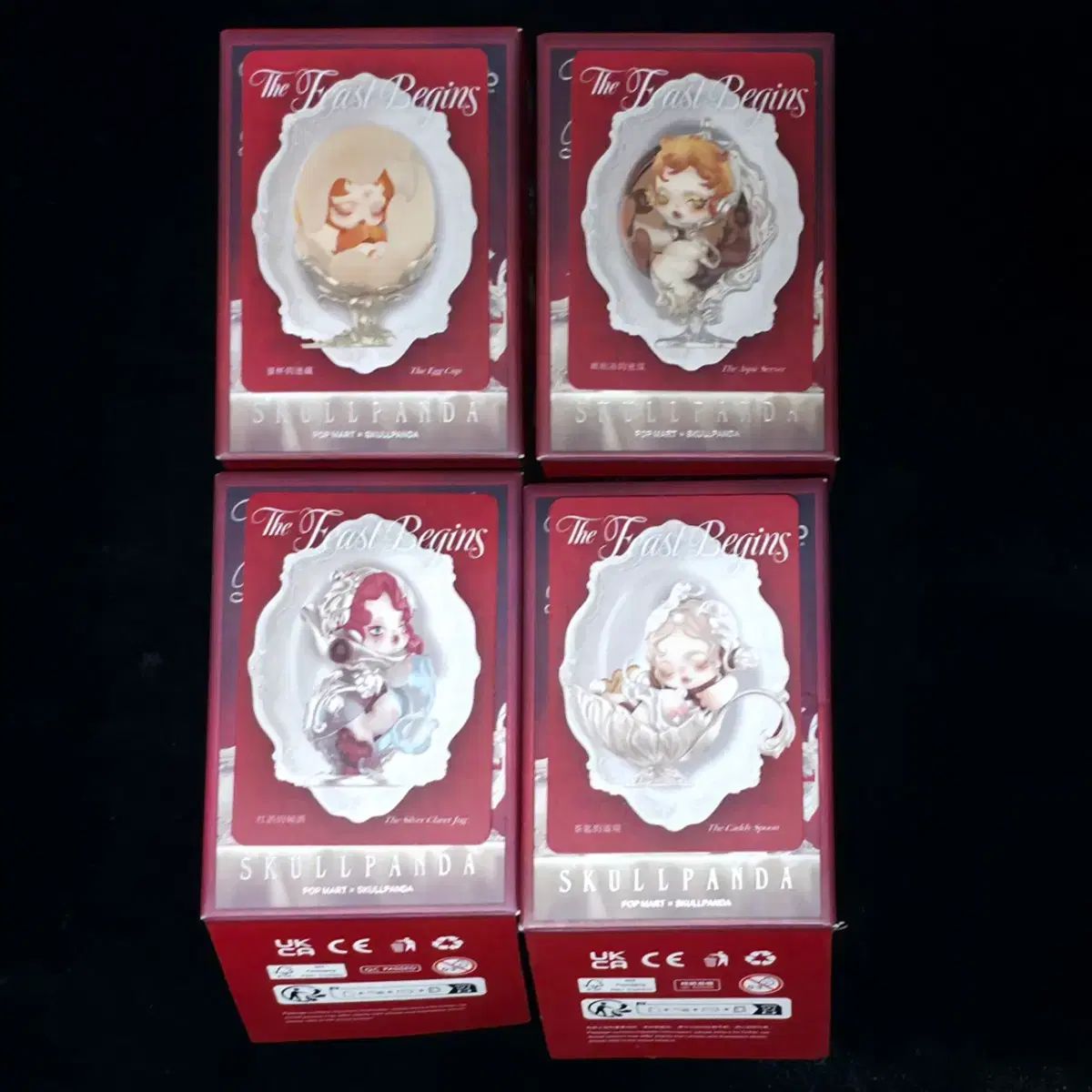 POP MART正規品/未開封/定価以下 Skull Panda (スカルパンダ) ディノ・イチャン (DINO・イチャン) フィギュア 4種 まとめ