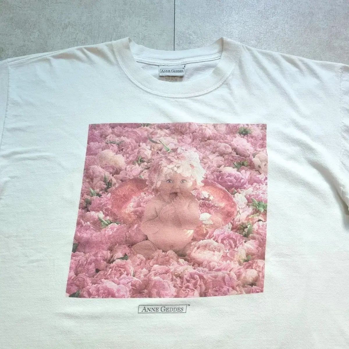 90s USA ただただ 너무나 귀여운 ピンク핑키 あがちゃん T XXL