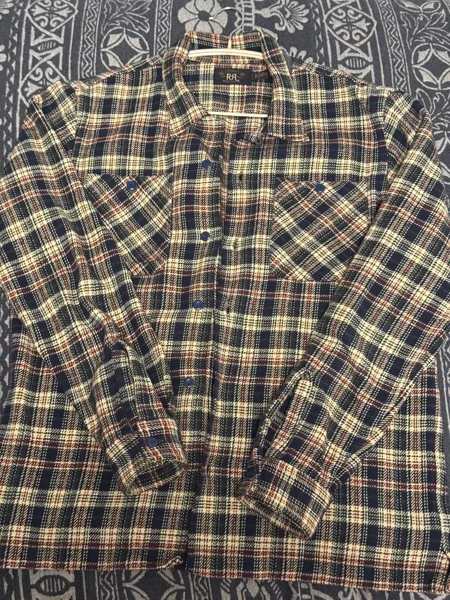 RRL(ダブルアールエル) フランネル プレイド キャンプシャツ L
