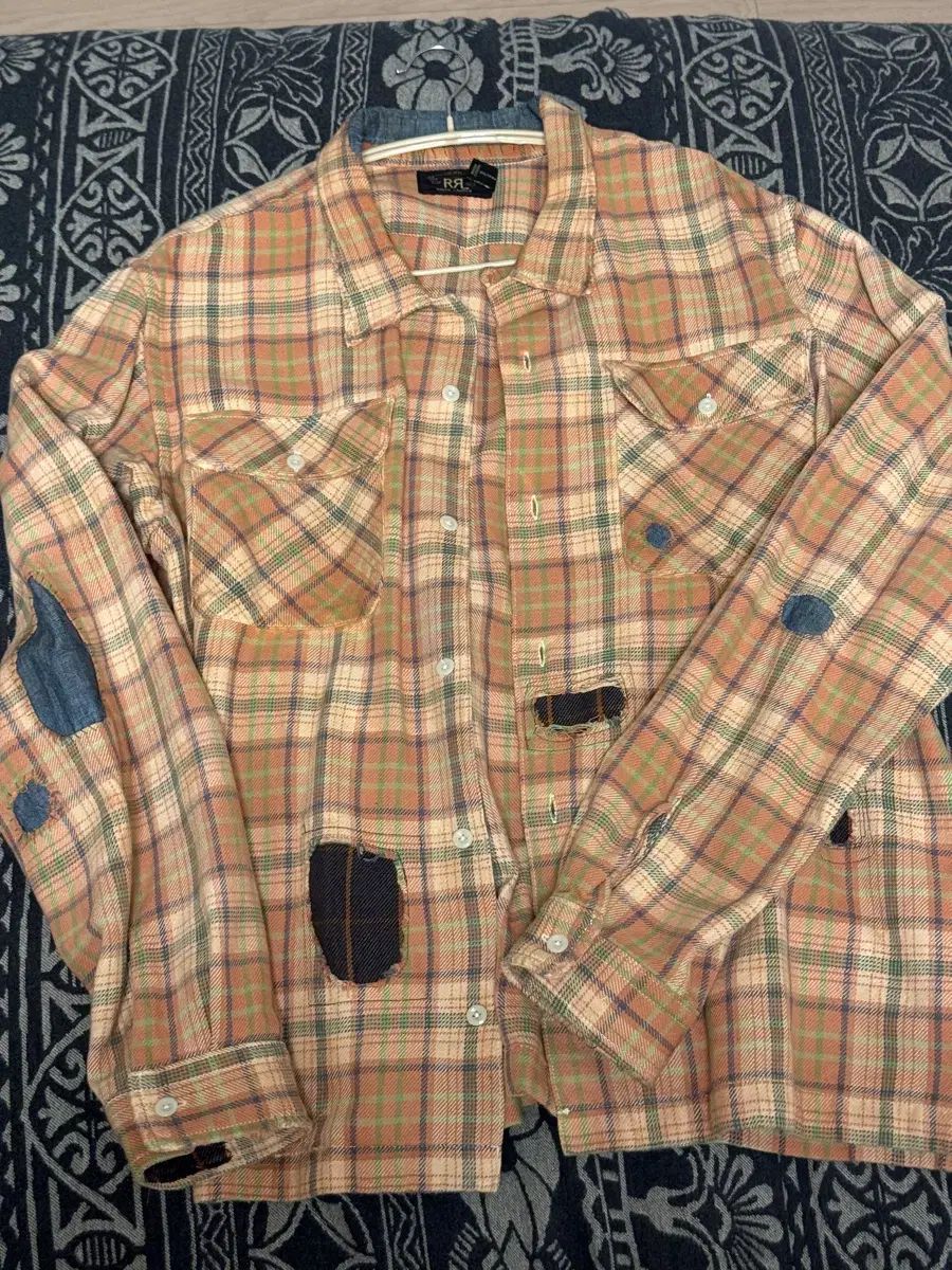 RRL(ダブルアールエル) リー ペァード プラッド ツイル キャンプシャツ XL