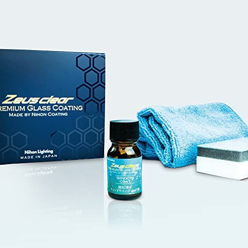 Zeus clearフロントガラス 撥水 ウィンドウコート 1年耐久 ガラスコーティング 窓 ガラス 雨天でもクリアな視界 日本ライティングｍａ