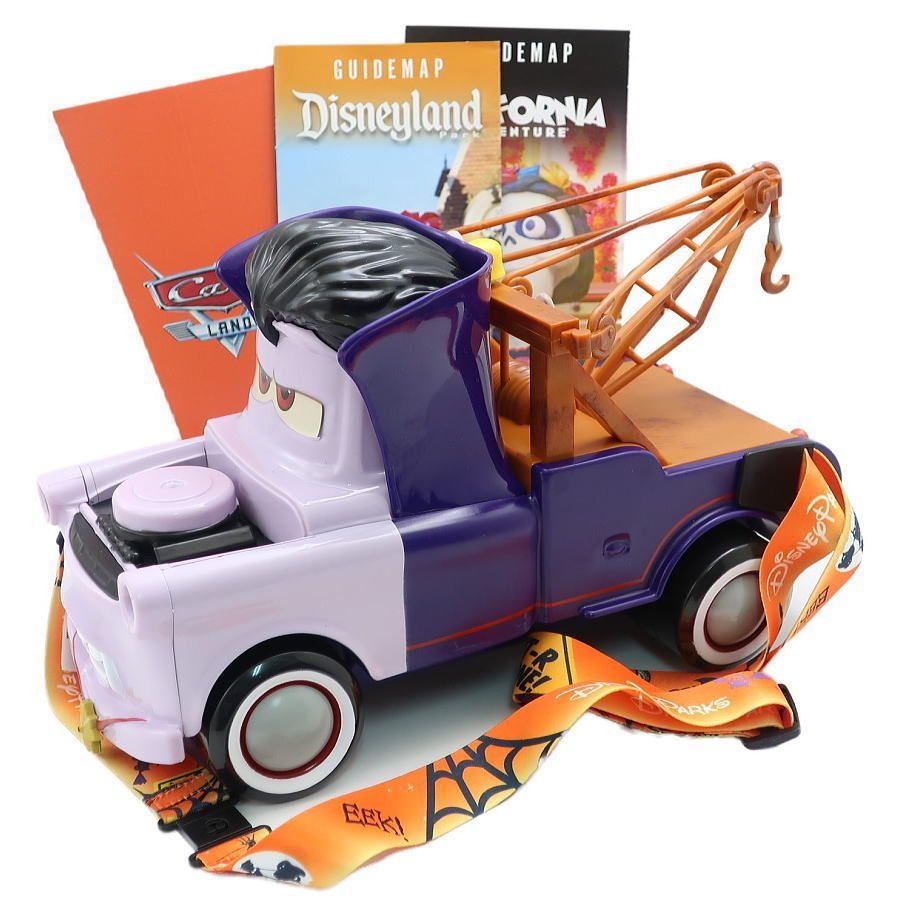 ディズニー メーター Cars カーズ 2024ハロウィン・ポップコーンバケツ バンパイア 2024年 USAディズニーテーマパーク 新品 CARS00279
