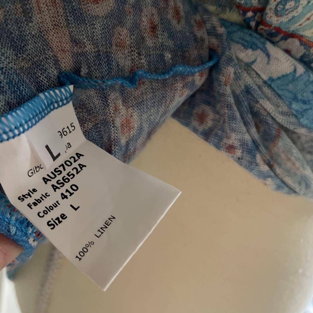 Z ジョンガリアーノ John galliano Y2K T シャツ 花柄 リネン 麻 LINEN