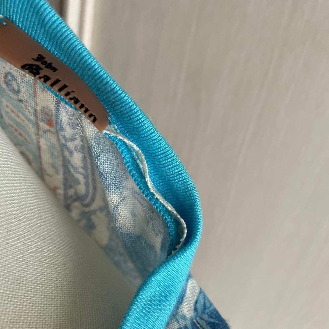 Z ジョンガリアーノ John galliano Y2K T シャツ 花柄 リネン 麻 LINEN
