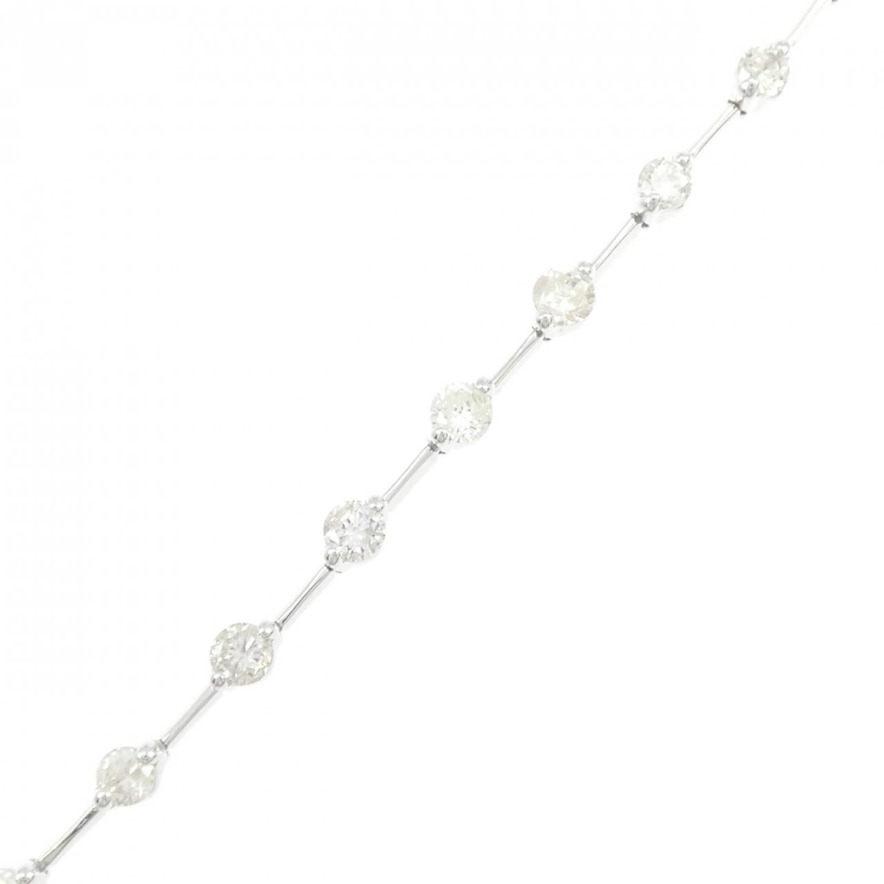 K18WG ダイヤモンド ブレスレット 3.00CT