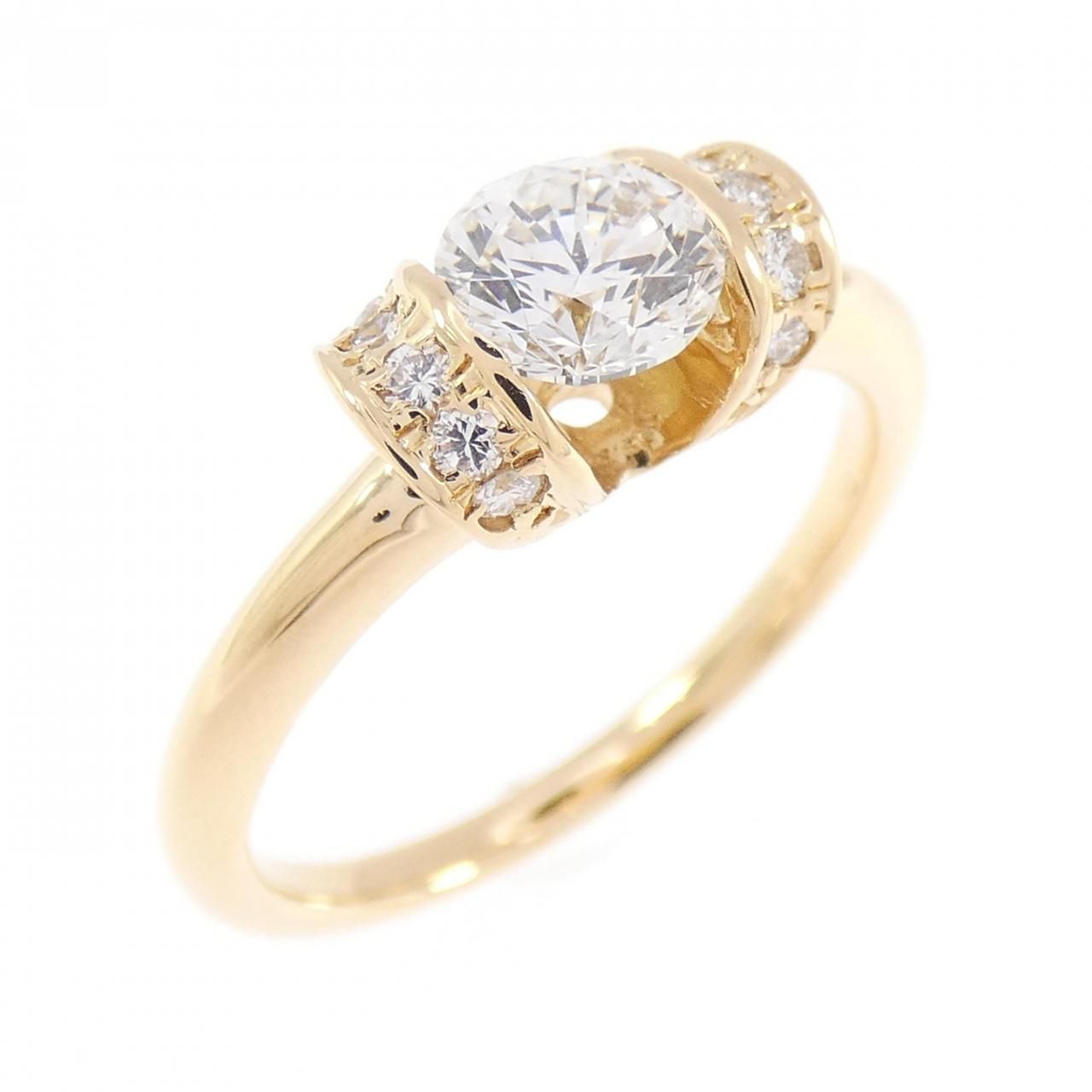 K18YG ダイヤモンド リング 0.506CT