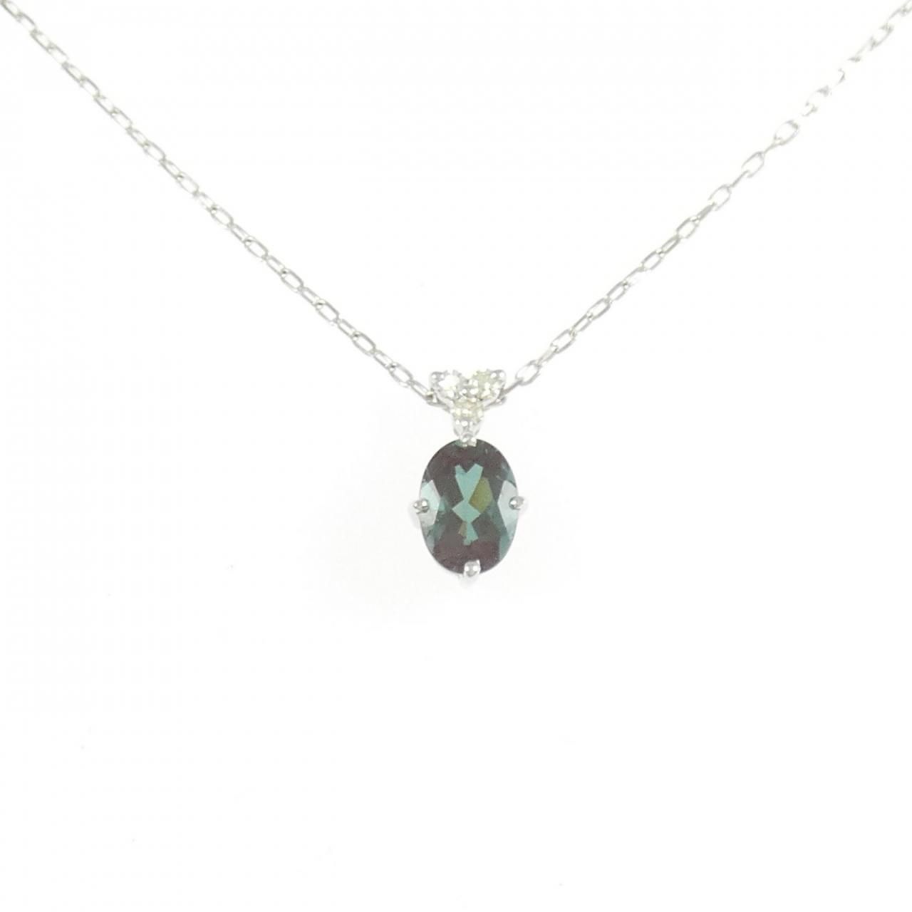 K18WG アンデシン ネックレス 0.76CT