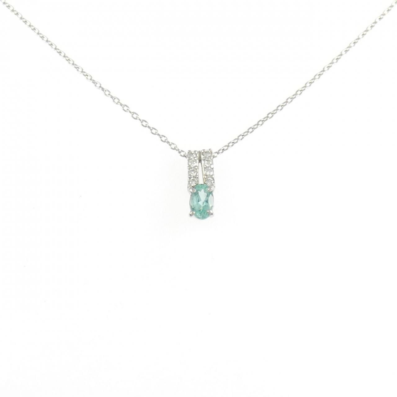 PT900/PT850 ベリル ネックレス 0.22CT