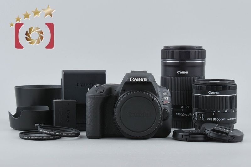 【中古】Canon キヤノン EOS Kiss X9 ダブルズームキット ブラック