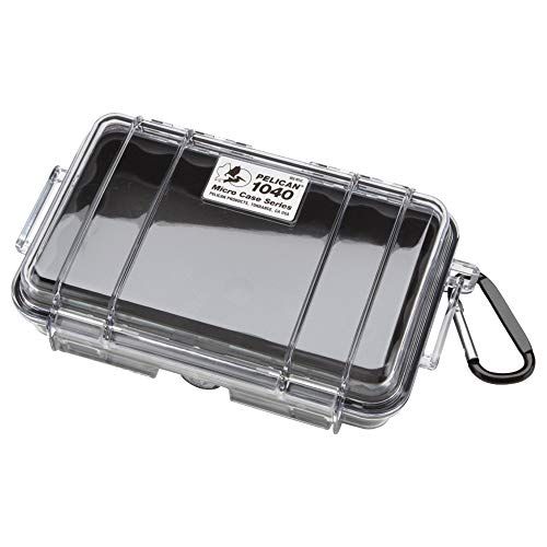 PELICAN(ペリカン) 小型防水ハードケース 1040HK ブラック/クリア 1040HKBKCR 0.5Lｍａ