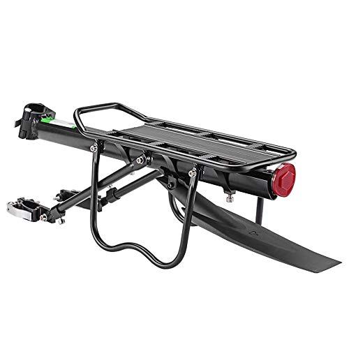 ROCKBROS(ロックブロス)リアキャリア 自転車荷台 ツーリングキャリア 後付け アルミ製 最大耐荷25kg 調節可能 簡単取り付け★