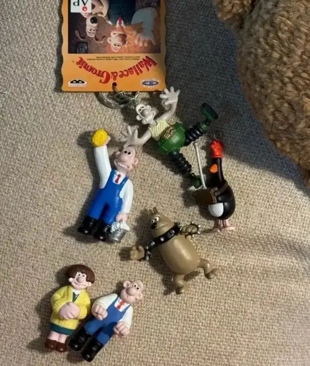 ウォレスとグルミット フィギュア キーホルダー セット