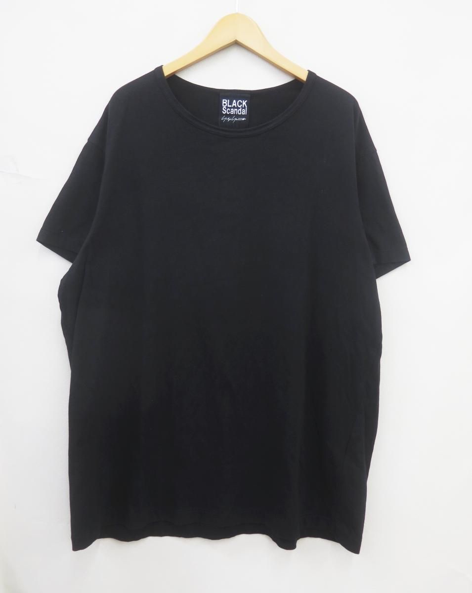 ★7408☆BLACK Scandal Yohji Yamamoto POUR HOMME ヨウジヤマモトプールオム HN-T43-085 20SS 我が子は柄R丸首半袖 Tシャツ 3