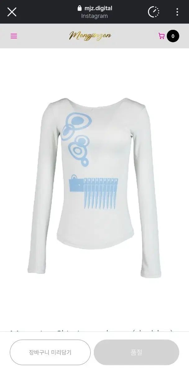 モンジンジョーン mongjinzon Magazine Skin Long Sleeve
