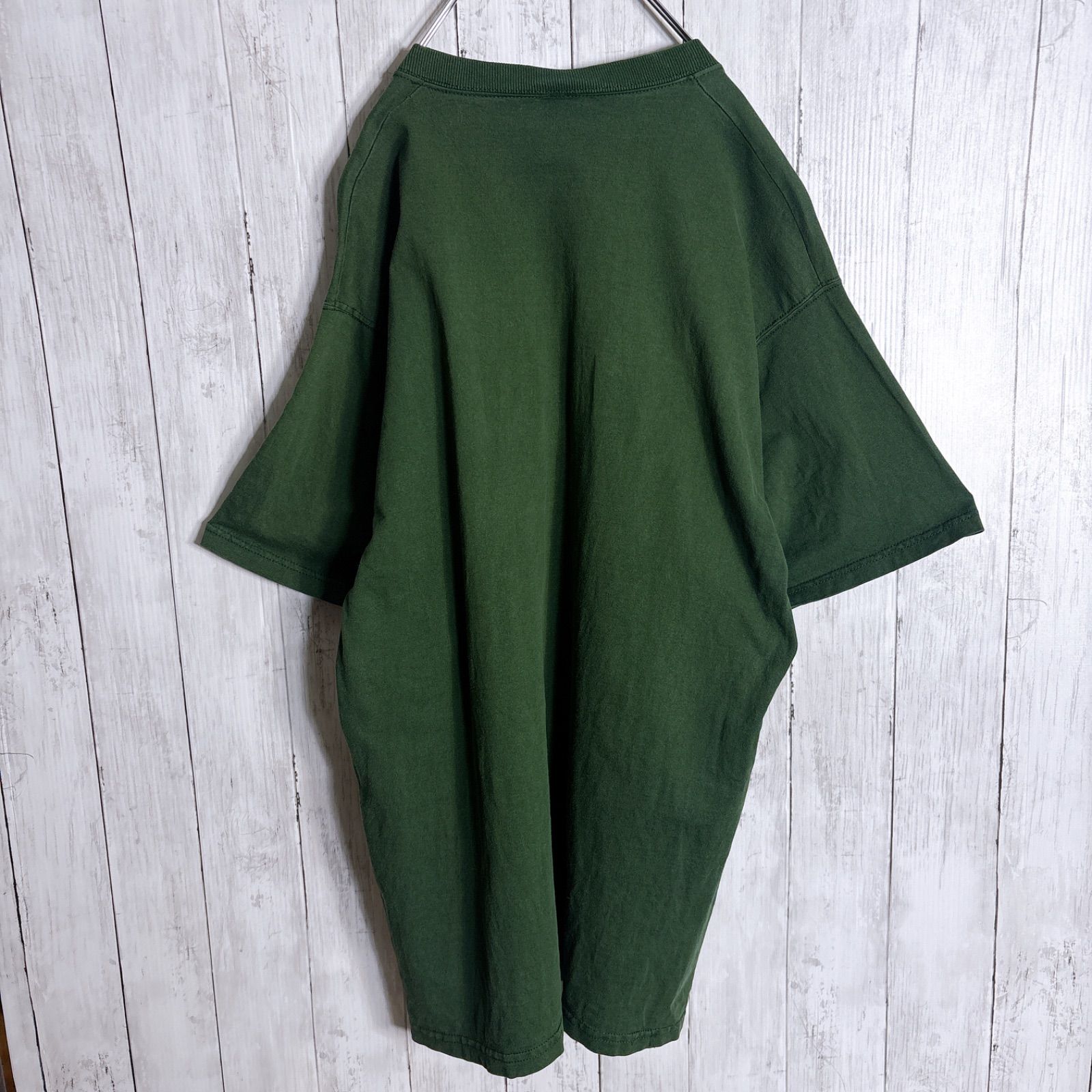 入手困難】90s Vintage 古着 カレッジロゴ グリーン 半袖Tシャツ #gr64