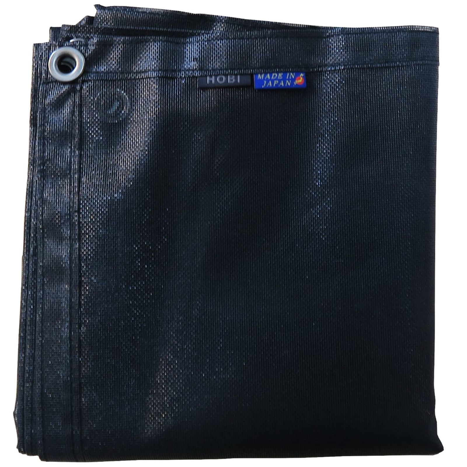 HOBI 前幕メッシュ200【日本製】200×182cm 消防庁防炎規格適合品 [無骨でタフ] 頑丈ハトメ8カ所 軍幕 横幕 スクリーン 砂よけ 日よけ タープ キャンプ アウトドア レジャー ホビ ブラック [MADE IN JAPAN]m c869c2f7