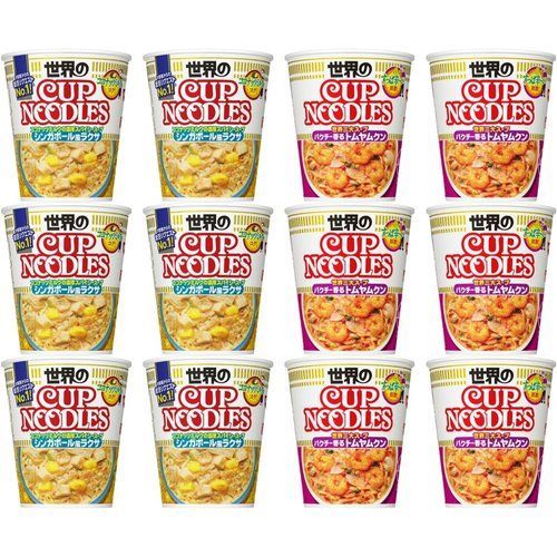 カップヌードル 2種 トムヤムクン＆ラクサ ×各6食 計12食 アソート