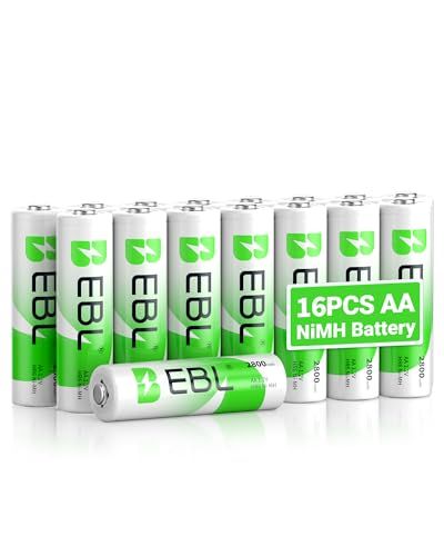 EBL 単3電池 充電式 16個パック ケース付き 2800mAh ニッケル水素充電 単三電池 充電池 単3充電池 単三充電池(沖縄・離島の方不可) 5680b3cb