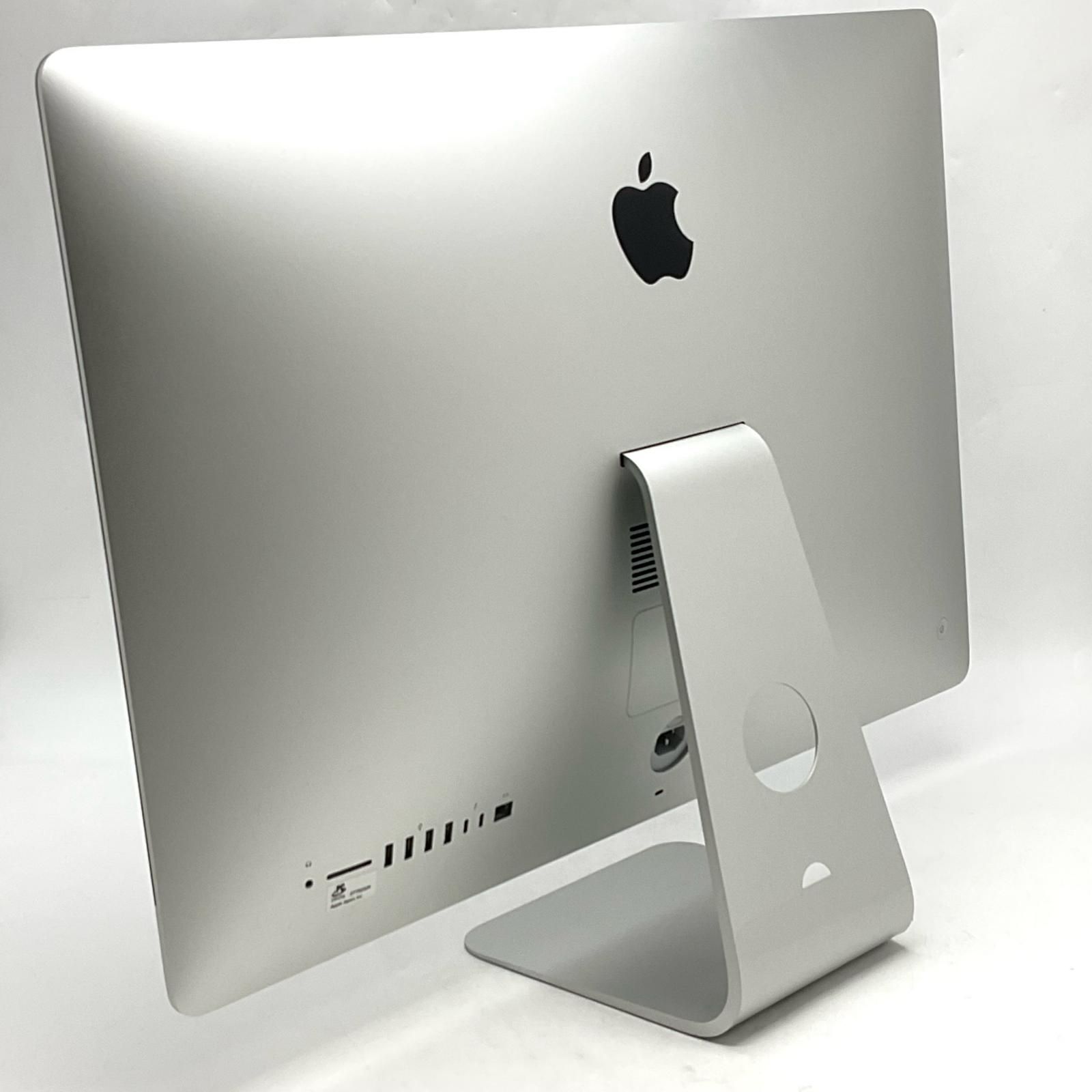 【全額返金保証】【最速発送】Apple iMac 27インチ 3GHz 6コア Intel Core i5 24GB フュージョンドライブ 1TB シルバー 美品 動作確認済