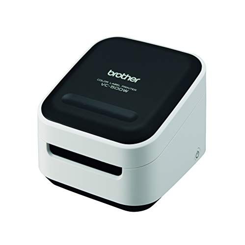 ブラザー 感熱カラーラベルプリンター VC-500W (フルカラー印刷/オリジナルラベル/PC・スマホ接続/オート・ハーフカット機能搭載/USB・無線LAN対応)ma