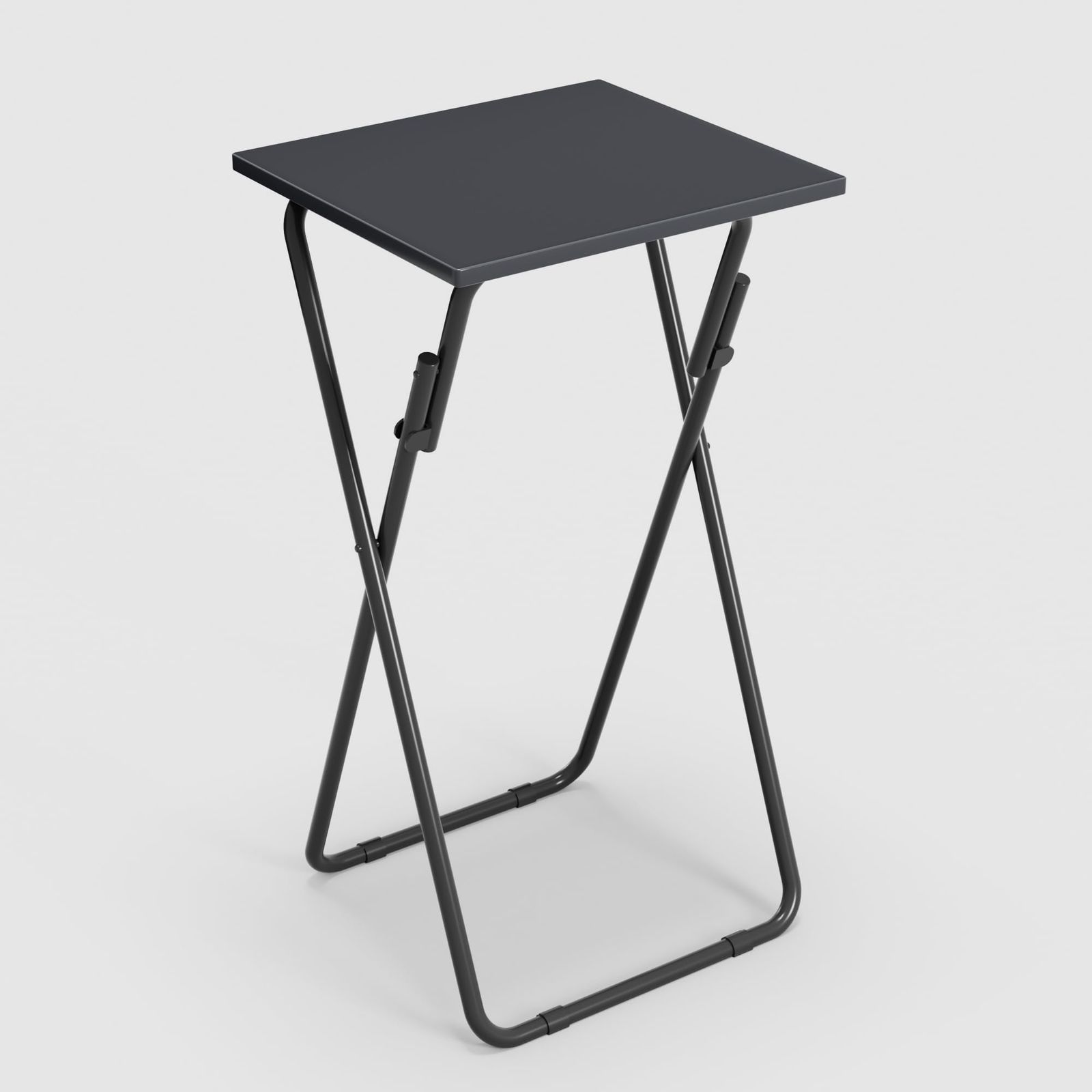 VECELO スタンディングデスク 折りたたみ テーブルミニ 卓上 立ち机 机 高い standing desk 幅50×奥行45cm 小?子 ハイテーブル 高さ90cm サブデスク ブラックｍａ