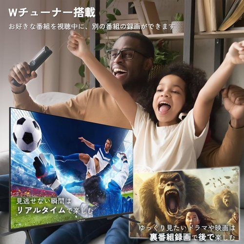 山善 テレビ Wチューナー 液晶 4K 50インチ QRK-50W4KST ネット動画