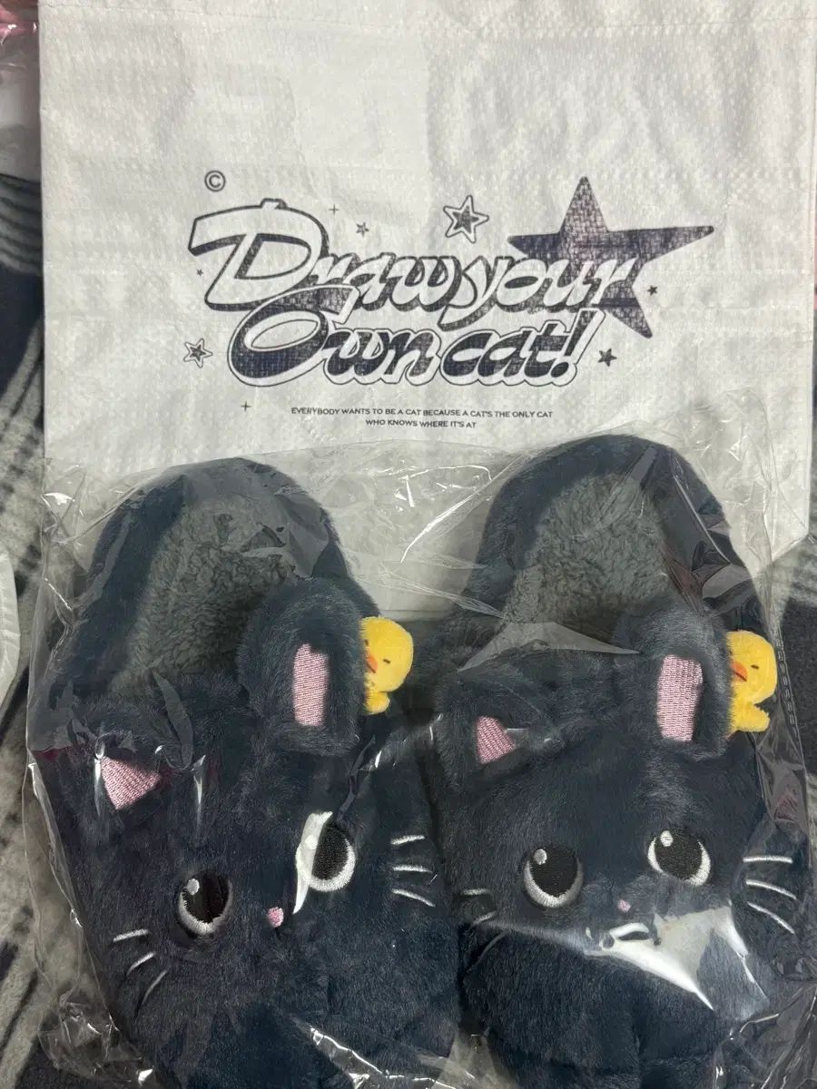 RIIZE（ライズ）トゥーニャン（猫）ダック ルームシューズ ルームスリッパ トレカ付き フォトカード 付き サプライズプレゼント フォトリン バッグ
