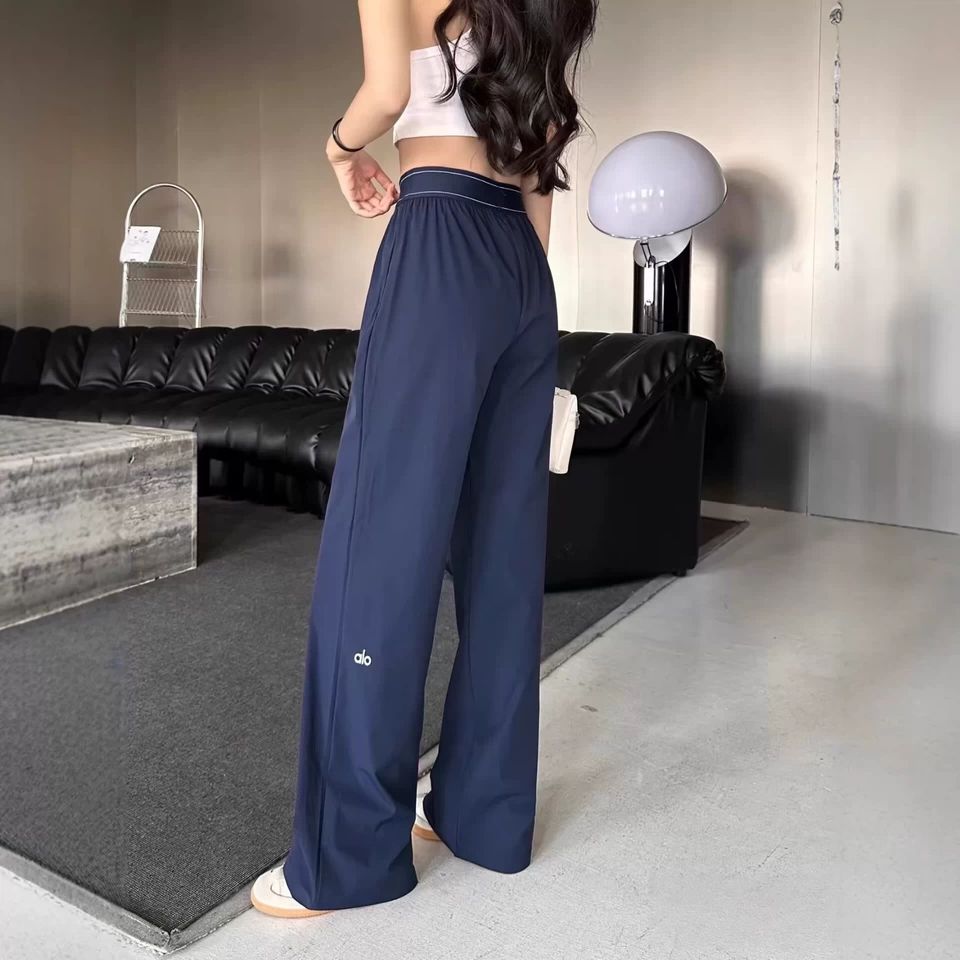 新品 Alo Yoga パンツ ボトム トラウザー アローヨガ ブラック
