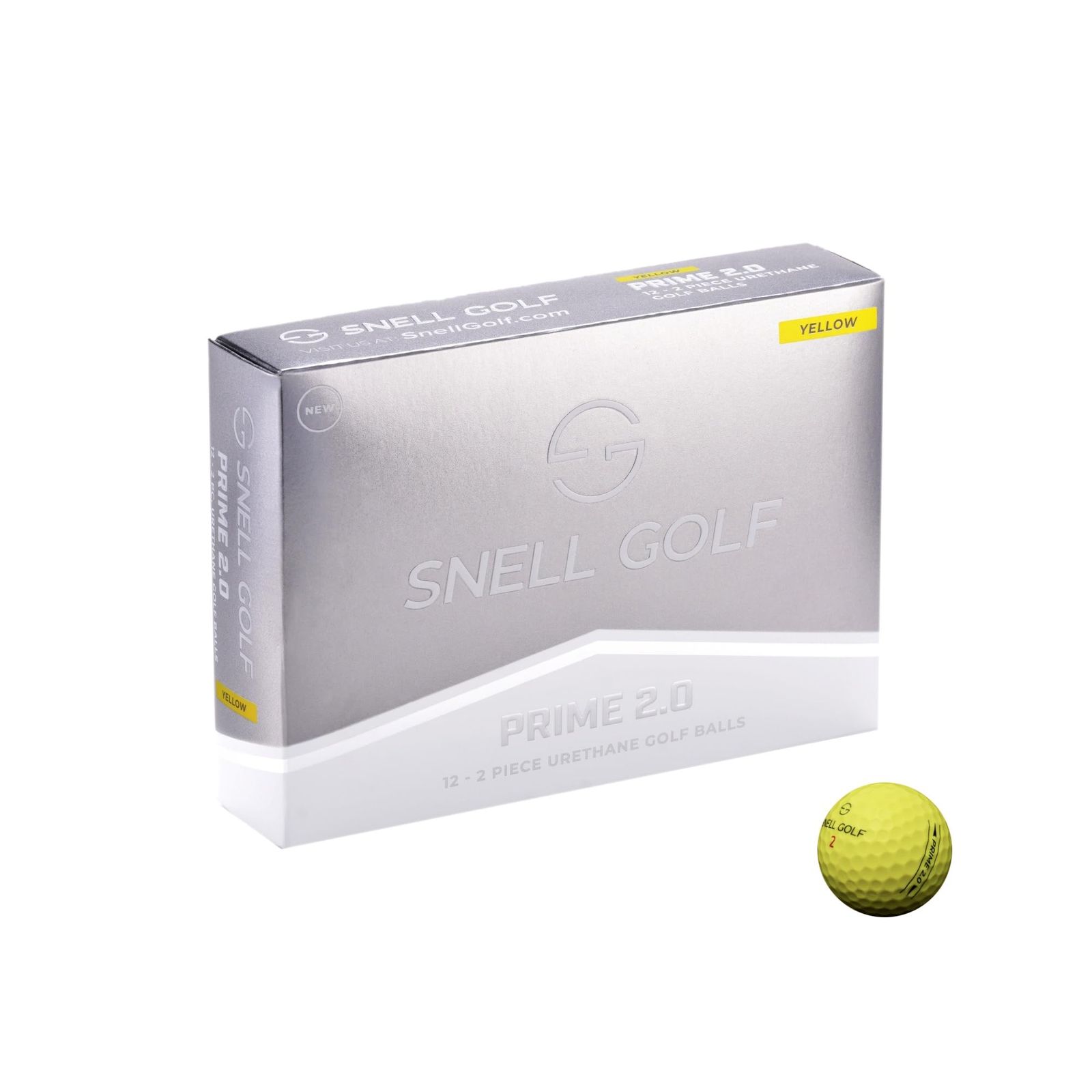 Snell Golf PRIME 2.0 １ダース 日本正規品 ■ USGA/R&A公認球 ■ 2024年新モデル ■ オンライン限定商品 (イエロー)