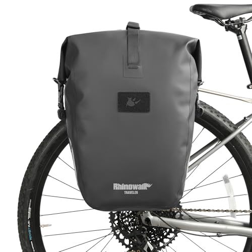 Rhinowalk(ライノウォーク) 自転車用パニエバッグ 25L 防水 自転車バッグ モーターパニエ バックパック ショルダーバッグ ノートパソコン パニエ トラベルバッグ プロフェッショナルサイクリングアクセサリー (1個)ma 2371bbaa