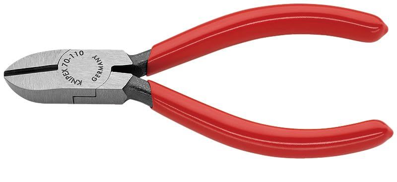 新品 KNIPEX クニペックス 斜ニッパー 全長110mm プラスティックコーティングハンドル 7001-110