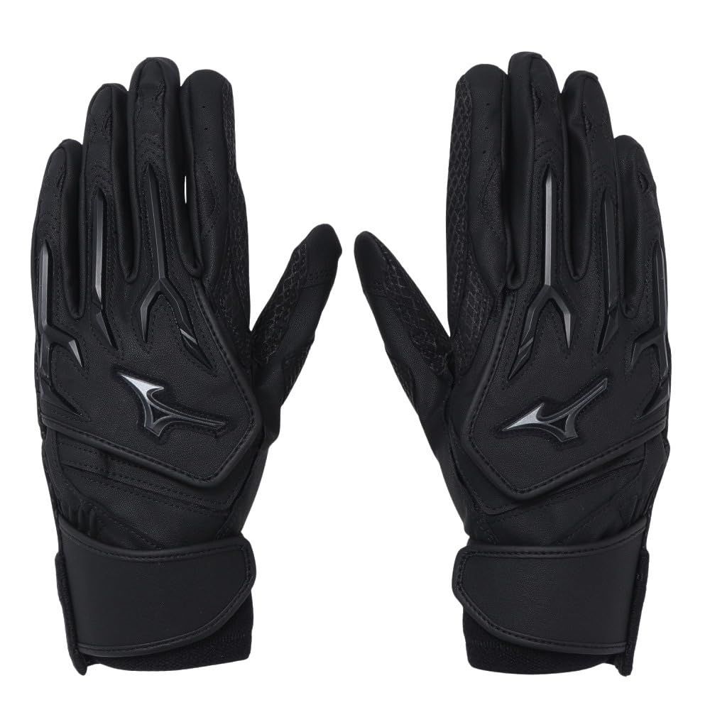 新品 ミズノ（MIZUNO） バッティング用グローブ 野球 両手用 ミズノプロ シリコンパワーアークW 24AW mizuno pro 1EJEH50290（ブラック/２３．０/Men's）