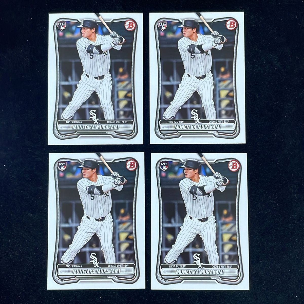 【4枚セット】村上宗隆 Munetaka Murakami Topps Bowman 2026 RC ルーキーカード MLB White Sox #9 まとめ売り