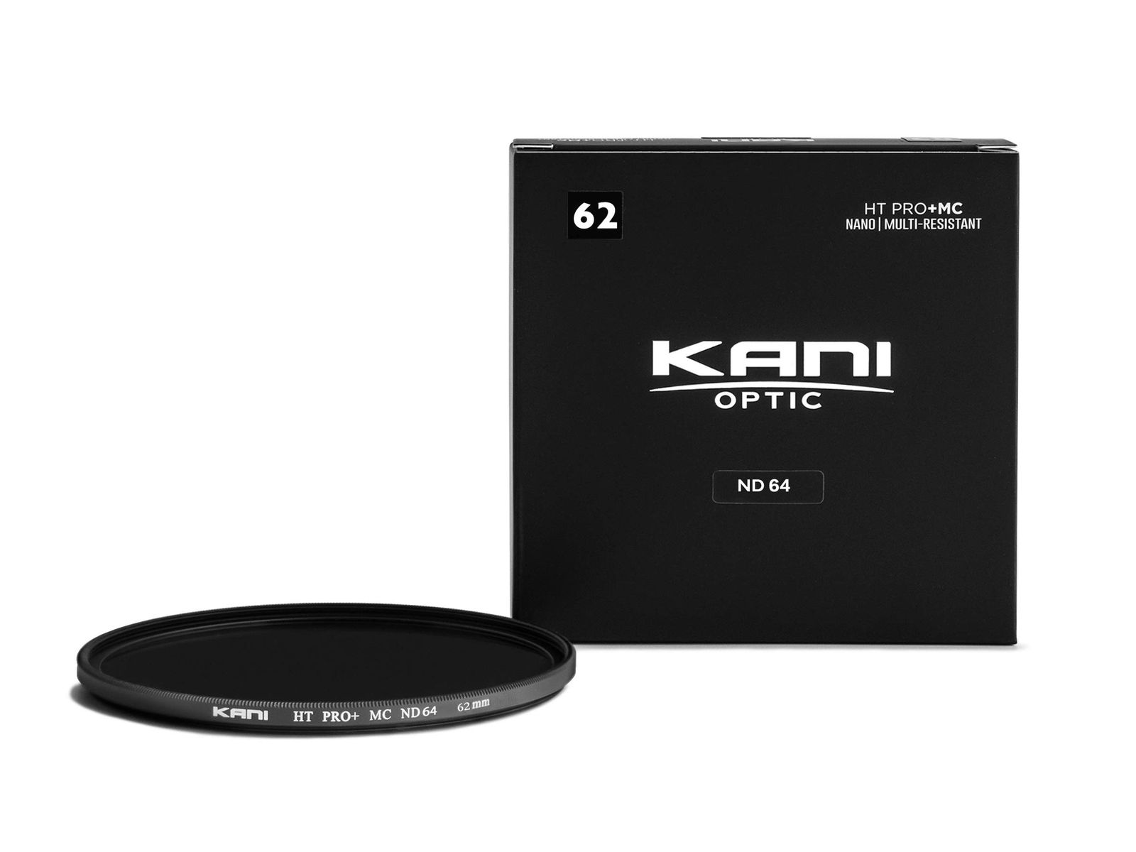 新品 KANI 62mm NDフィルター HT PRO+ MC ND64 減光効果6絞り分 色カブリ抑制 低反射 薄枠 撥水 撥油 防汚 ナノコーティング 803443