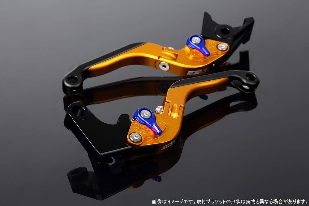 新品 SSK スピードラ アジャストレバーセット 可倒延長式 レバー本体カラー:マットゴールド アジャスターカラー:マットブルー エクステンションカラー:マットブラック YAMAHA XMAX 14,733円