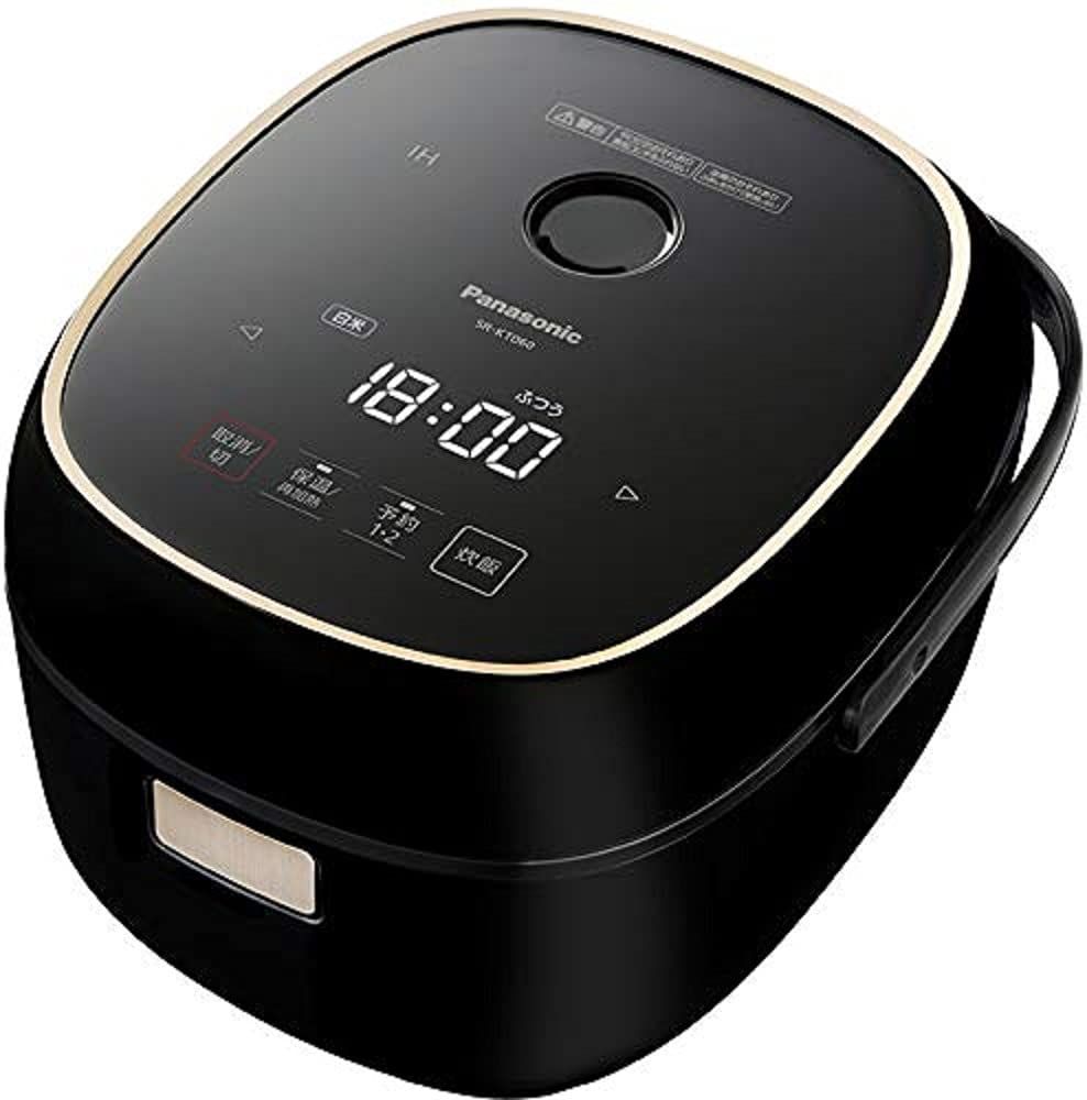 新品 パナソニック 炊飯器 3.5合 一人暮らし IH フラット天面 ブラック SR-KT060-K
